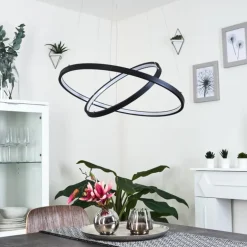 Suspension Preci LED Noir, 1 lumière