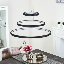 Suspension Preci LED Noir, 1 lumière