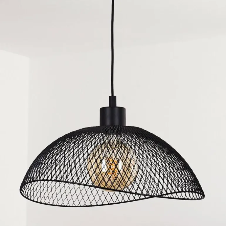 Suspension Pucara Noir, 1 lumière