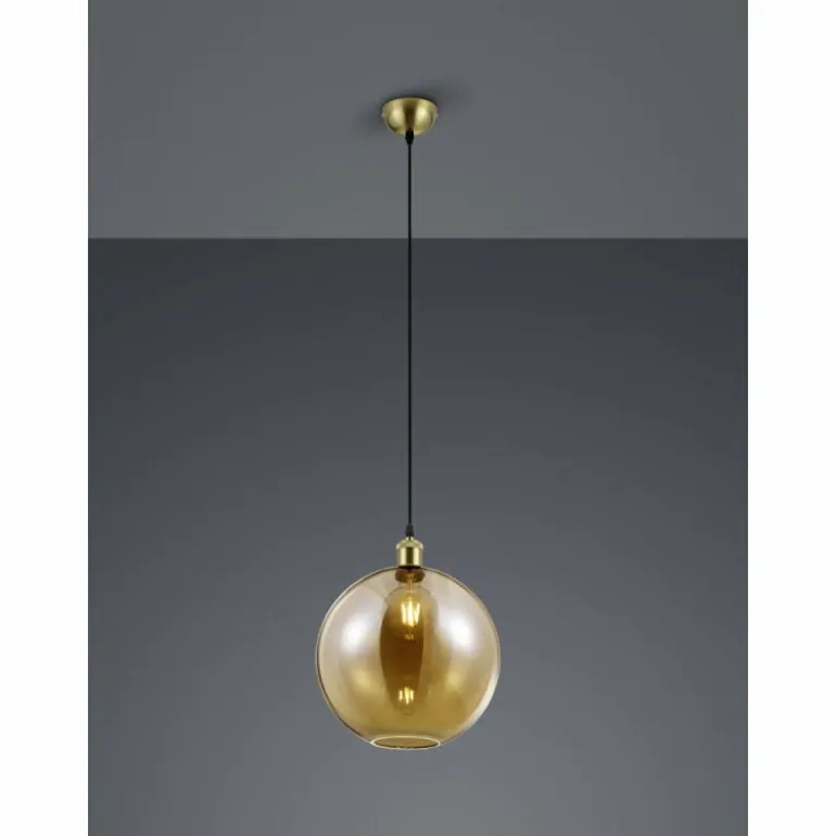 Suspension Reality Dino LED Vieux laiton, 1 lumière