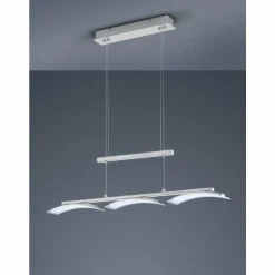 Suspension Reality Ikaria LED Nickel mat, 3 lumières