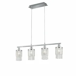 Suspension Reality Posh Chrome, 4 lumières