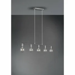 Suspension Reality Vannes Nickel mat, 5 lumières