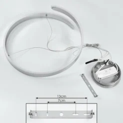Suspension Rosemond LED Chrome, 1 lumière