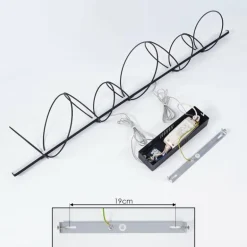Suspension Saba LED Noir, 1 lumière