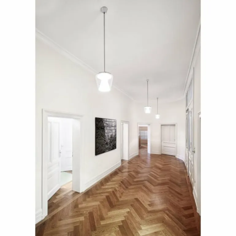 Suspension Serien Lighting ANNEX LED Chrome, Transparent, 1 lumière