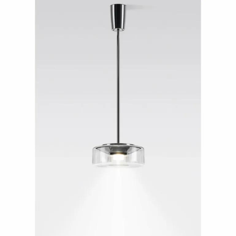 Suspension Serien Lighting CURLING LED Aluminium, Chrome, 1 lumière