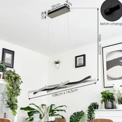 Suspension Serlande LED Aluminium, 1 lumière