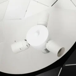 Suspension Shouver Noir, 3 lumières