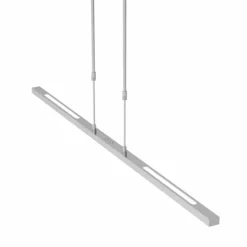 Suspension Steinhauer Bande LED Acier brossé, 3 lumières