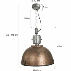 Suspension Steinhauer Bikkel Brun, 1 lumière