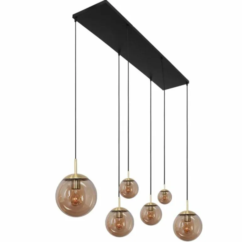 Suspension Steinhauer Bollique Laiton, 6 lumières