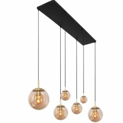 Suspension Steinhauer Bollique Laiton, 6 lumières