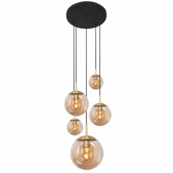 Suspension Steinhauer Bollique Laiton, 5 lumières