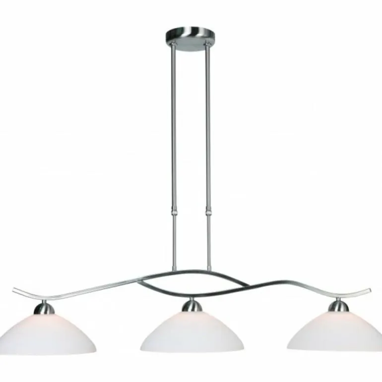 Suspension Steinhauer CAPRI Acier inoxydable, 3 lumières