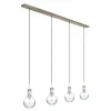 Suspension Steinhauer Elegance Transparent, 4 lumières