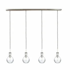 Suspension Steinhauer Elegance Transparent, 4 lumières