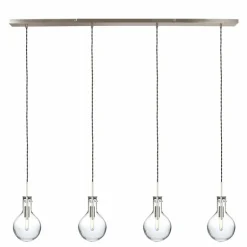 Suspension Steinhauer Elegance Transparent, 4 lumières