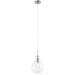 Suspension Steinhauer Glass light Acier inoxydable, 1 lumière
