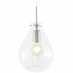 Suspension Steinhauer Glass light Acier inoxydable, 1 lumière