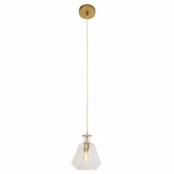 Suspension Steinhauer Grazioglass Laiton, 1 lumière