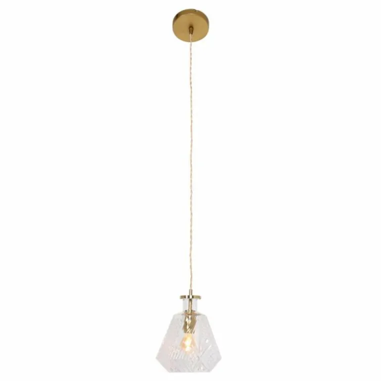 Suspension Steinhauer Grazioglass Laiton, 1 lumière