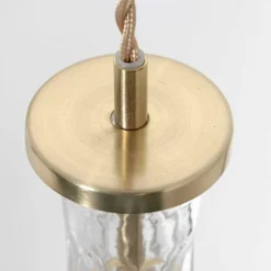 Suspension Steinhauer Grazioglass Laiton, 1 lumière