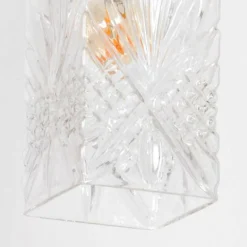 Suspension Steinhauer Grazioglass Laiton, 1 lumière