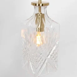 Suspension Steinhauer Grazioglass Laiton, 1 lumière