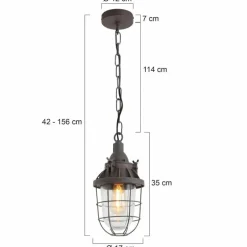 Suspension Steinhauer Mexlite Brun, 1 lumière