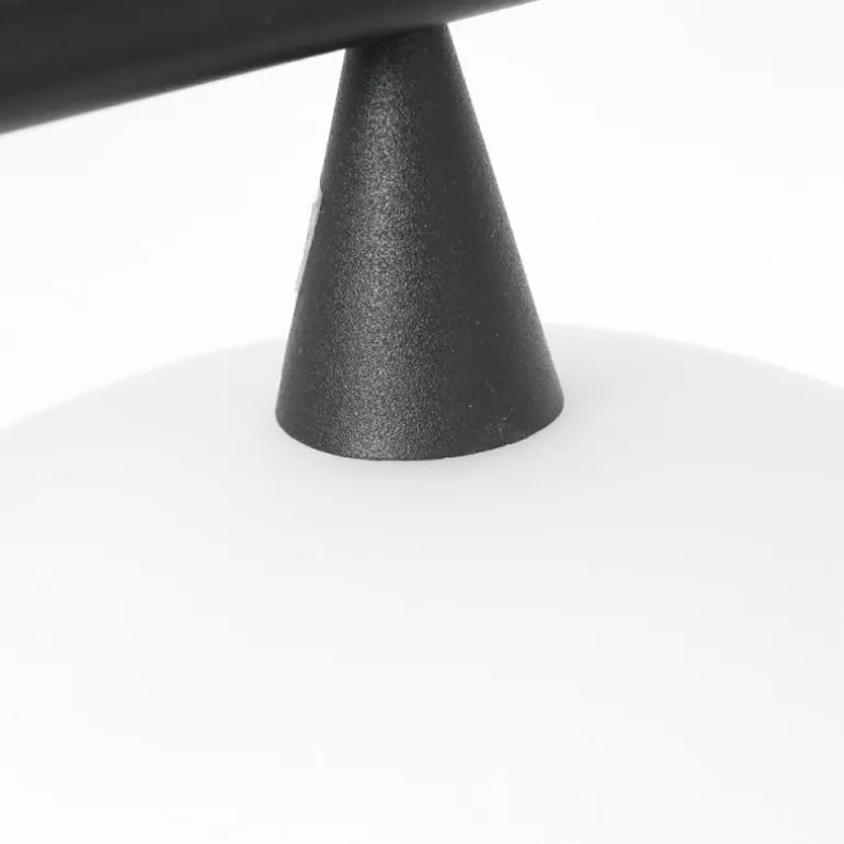 Suspension Steinhauer Tallerken LED Nickel mat, 4 lumières