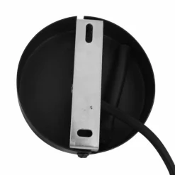 Suspension Steinhauer Verre Nervuré Noir, 1 lumière