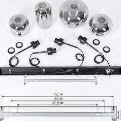 Suspension Talok Fumé, 4 lumières