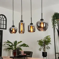 Suspension Talok Fumé, 4 lumières