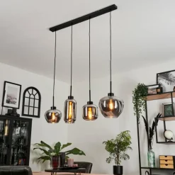 Suspension Talok Fumé, 4 lumières