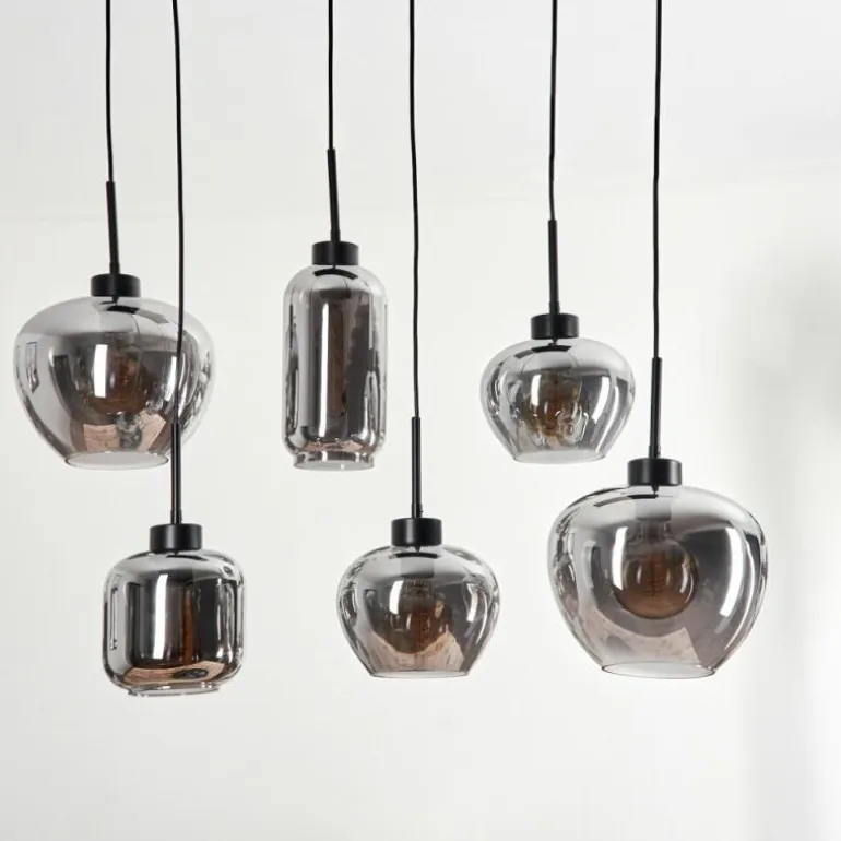 Suspension Talok Fumé, 6 lumières