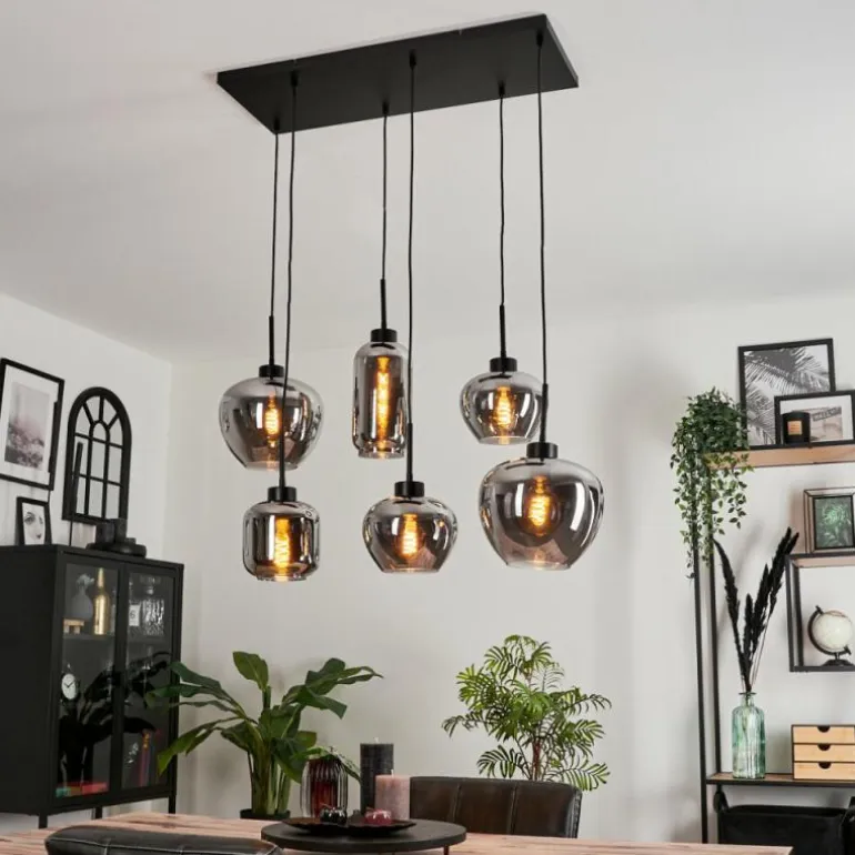 Suspension Talok Fumé, 6 lumières