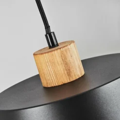 Suspension Tatodere Écru, Noir, 1 lumière