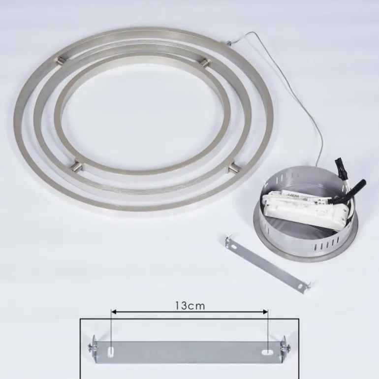 Suspension Toga LED Nickel mat, 3 lumières