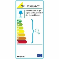 Suspension Trio 3751 Acier inoxydable, Nickel mat, 3 lumières