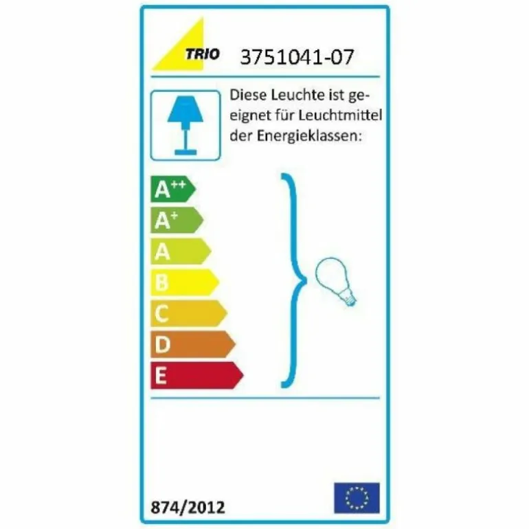 Suspension Trio 3751 Acier inoxydable, Nickel mat, 4 lumières