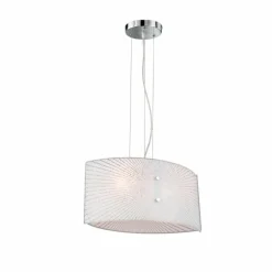 Suspension Trio Elisa Chrome, 2 lumières