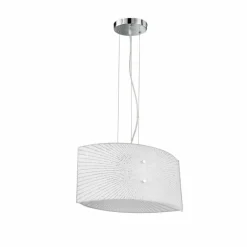 Suspension Trio Elisa Chrome, 2 lumières