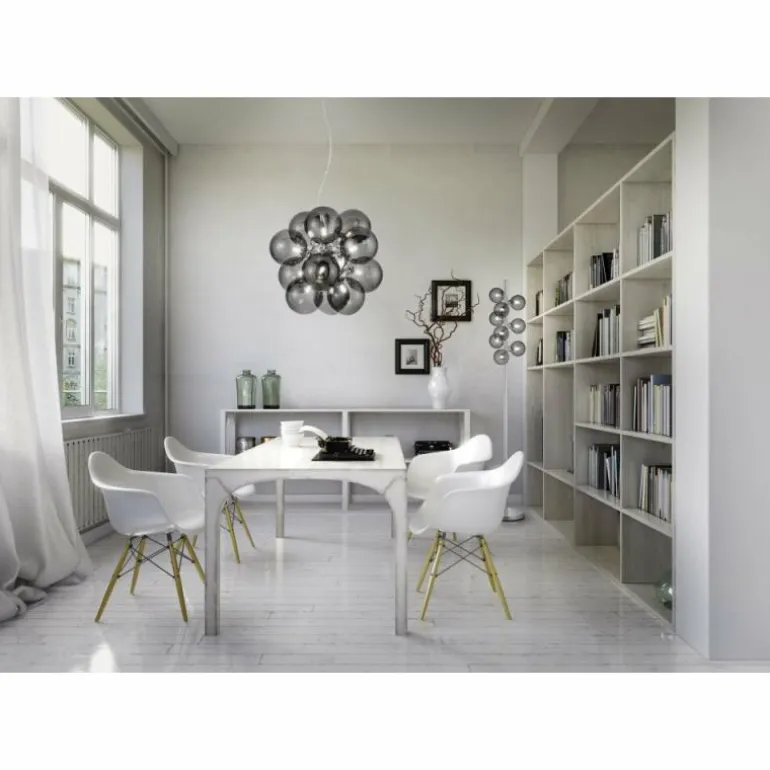 Suspension Trio Leuchten ALICIA Chrome, 12 lumières