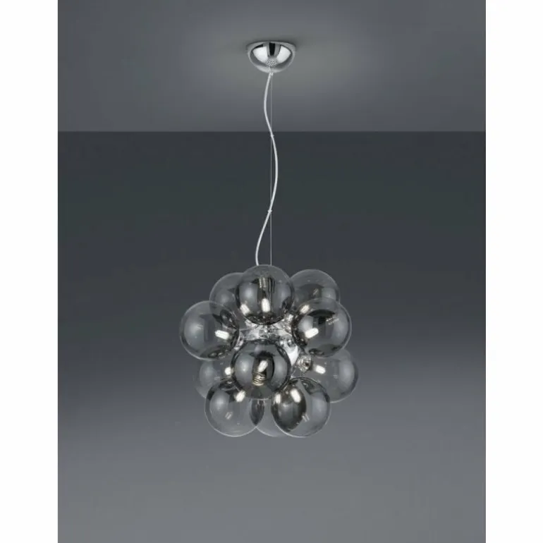 Suspension Trio Leuchten ALICIA Chrome, 12 lumières