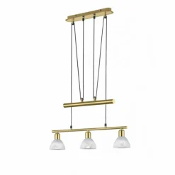 Suspension Trio LEVISTO LED Laiton, 3 lumières