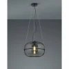 Suspension Trio Lorena Noir, 1 lumière