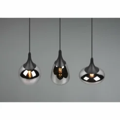 Suspension Trio Lumina Noir, 3 lumières