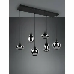 Suspension Trio Lumina Noir, 6 lumières