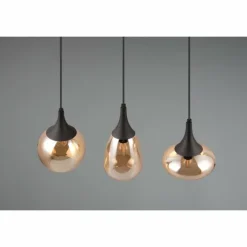 Suspension Trio Lumina Noir, 3 lumières